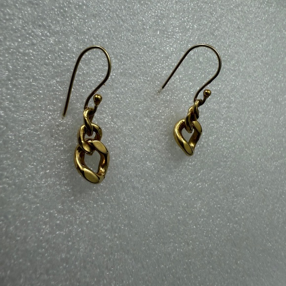 Smal hook Link‎ earrings gold - Picture 3 of 4